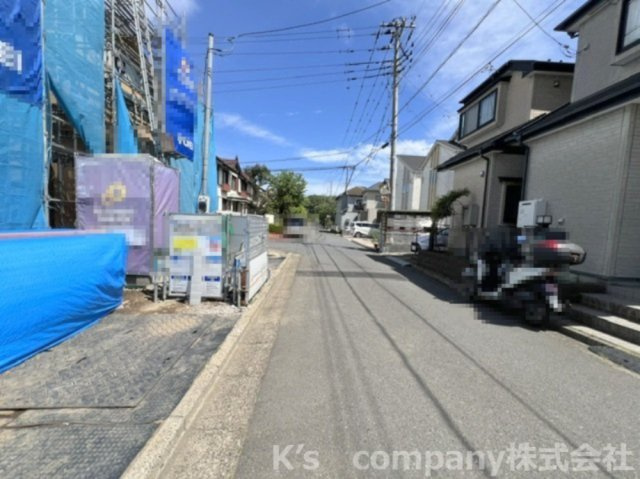 ◎高座郡寒川町岡田8丁目　新築戸建　2号棟◎の前面道路含む現地写真|2026.5.4撮影◇