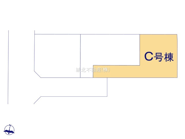 杉並区下井草3丁目 全3棟 C号棟の区画図