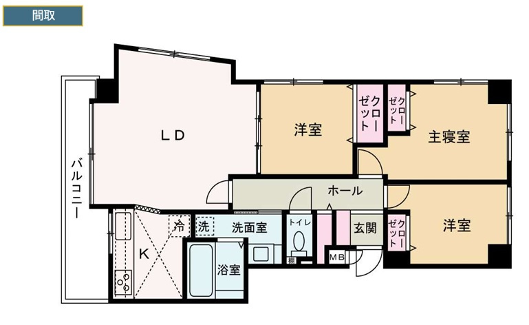 ヴェルデ月寒の間取り