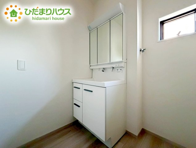 郡山市静町8期　新築戸建の独立洗面台|シンプルで使い勝手の良い独立洗面台！