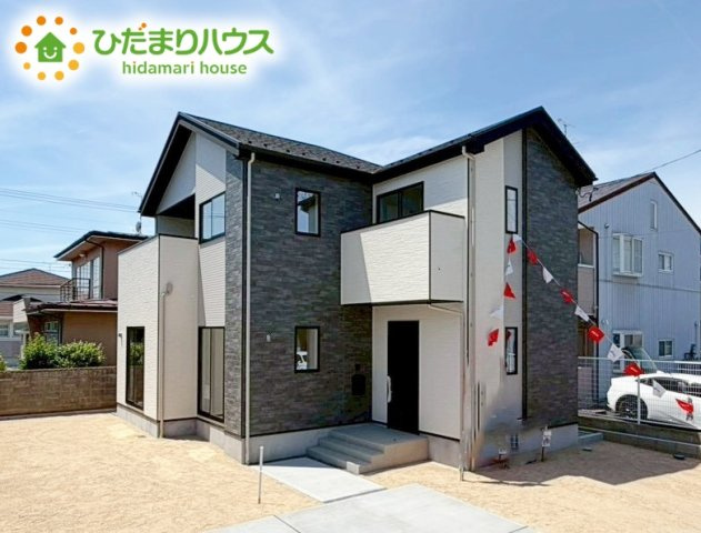 郡山市静町8期　新築戸建の外観|洗練された美しさが生まれる、スタイリッシュな外観です(^^)/
