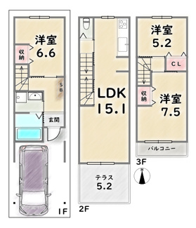 【間取り】 | 中京区壬生神明町