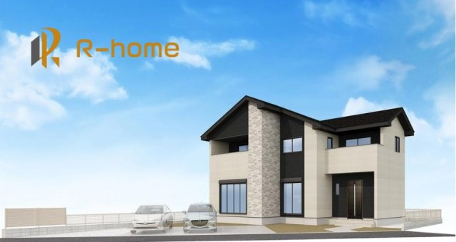 常陸太田市西三町1期　新築戸建て　4号棟の外観パース|2026年6月完成予定！近隣の同仕様完成物件をご見学いただけます♪