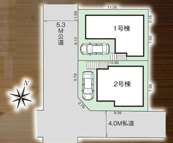 グラファーレ船橋市習志野台４丁目１９期の区画図