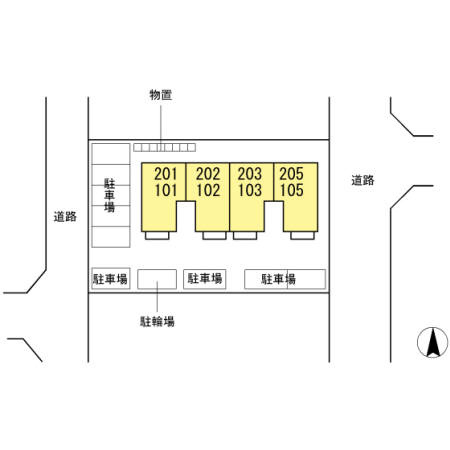 ティファニー103の区画図
