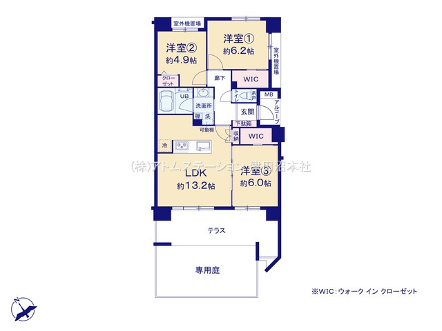 【間取り】 | アトムセレクト　アンビシャス船橋高根台102号室