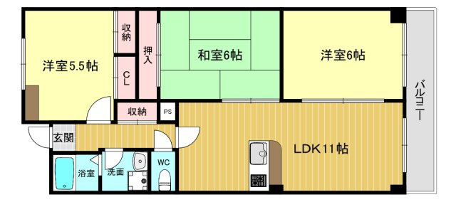 【間取り】 | ヴェルドミール　カミロク