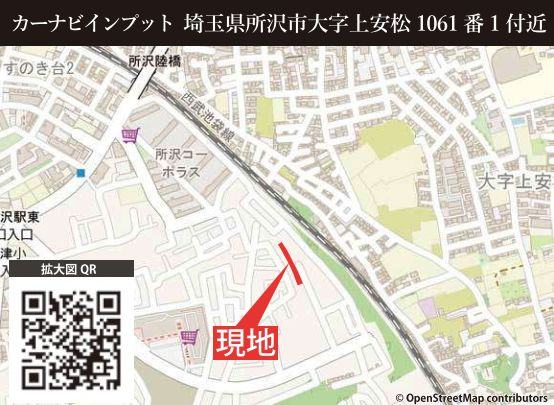 仲介手数料無料　KEIAI GRACE所沢市上安松9期・新築全8棟の地図