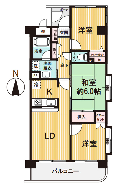 マイキャッスル南古谷駅前　中古マンション　3階の間取り|2025/5/8撮影
2026/5/8撮影