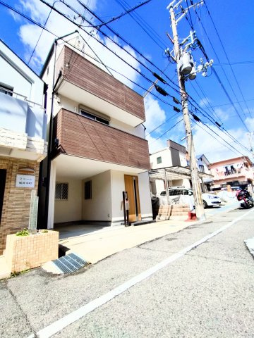 灘区篠原中町5丁目の前面道路含む現地写真