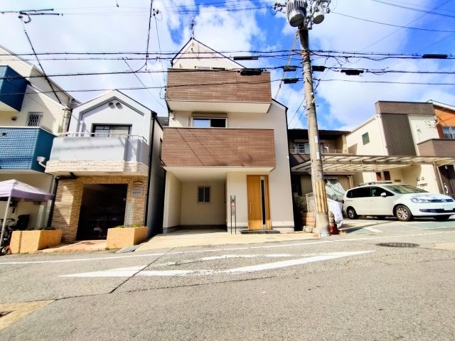 灘区篠原中町5丁目の前面道路含む現地写真
