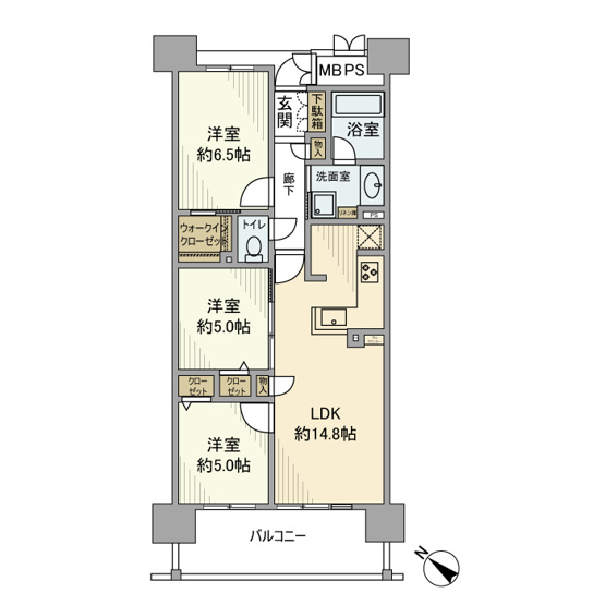 【間取り】 | リコット三河安城南町
