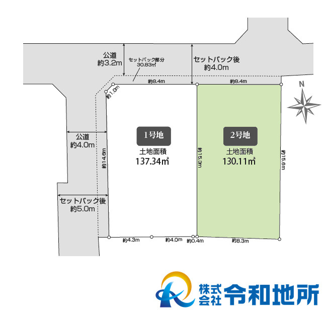 売地　茅ヶ崎市萩園の土地図