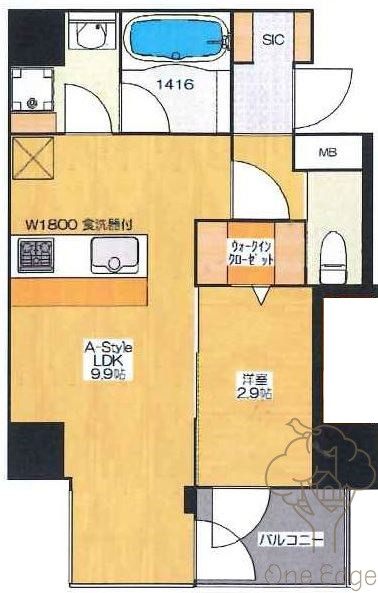 M.hills南森町の間取り