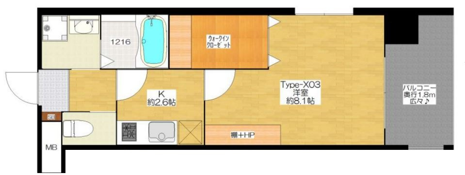 Kaunis都島の間取り