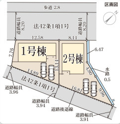 リーブルガーデン加東市下滝野6期の区画図