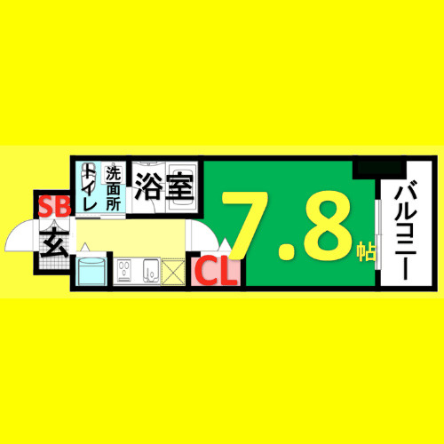 aLATO丸の内(旧レジディア丸の内)　名古屋市賃貸　仲介手数料無料の間取り
