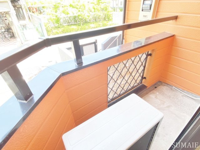 ストークハイツ山口のバルコニー|暖かな日差しのふりそそぐバルコニー☆