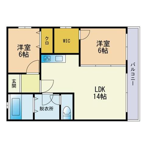 フレッシュマンション香椎の間取り
