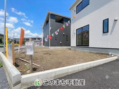 【庭】 | CRADLEGARDEN筑西市二木成第2　1号棟 | ご家族や友人を招いてＢＢＱもできますね！お子様の水遊びにもぴったりです☆

