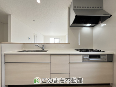 【キッチン】 | CRADLEGARDEN筑西市二木成第2 | 人気の対面式キッチン☆料理をしながらご家族とコミュニケーションが取れます♪

