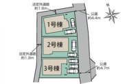 厚木市愛名　新築分譲住宅　全3棟の画像