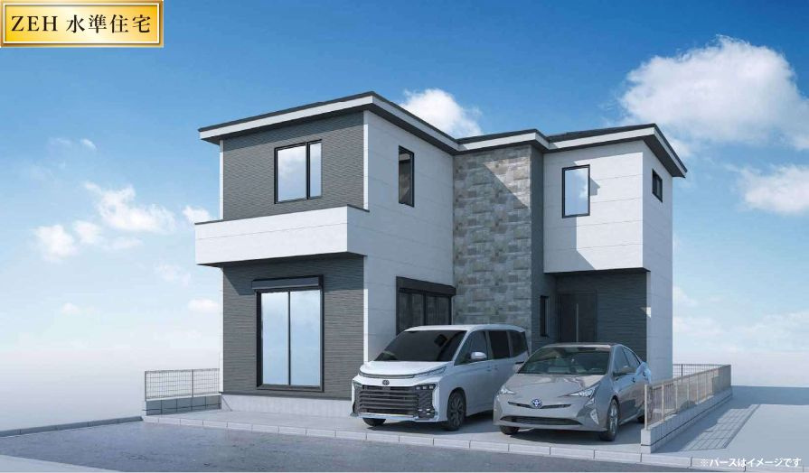 仲介手数料無料　KEIAI GRACE所沢市花園9期・新築全1棟の外観パース