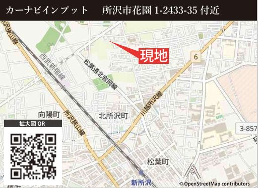 仲介手数料無料　KEIAI GRACE所沢市花園9期・新築全1棟の地図