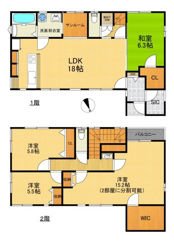 金沢市神田1丁目　中古の間取り|※現況と異なる場合は現況優先です