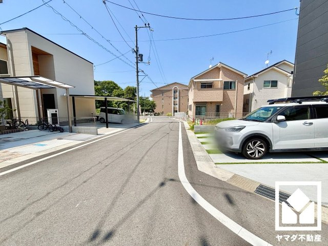 大津市大江６丁目　1号棟の前面道路含む現地写真|５月15日　現地写真更新