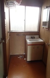 中古戸建　小山町の独立洗面台