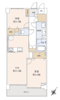 【間取り】 | ライオンズマンション浦和大門