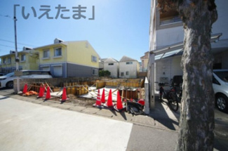 【外観】 | 【仲介手数料無料！！】日野市日野本町4丁目　新築戸建て（全2棟）No1　5180万円 | 令和８年3月１５日撮影　建築中