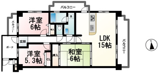 【間取り】 | レックスガーデン大津石山