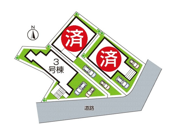 豊中市上野東　第2期　新築一戸建ての区画図|全2区画