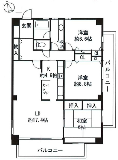 【間取り】 | Ｔ－ＷＩＮ清水町