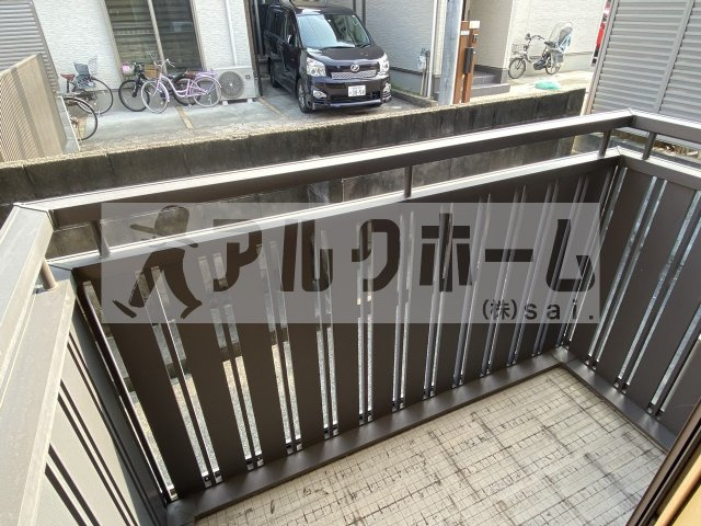 メゾンカムスのバルコニー