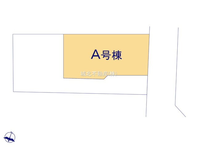 杉並区荻窪2丁目　全2棟A号棟の区画図