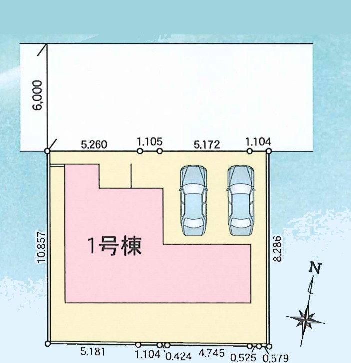 【新築戸建】前橋市六供町1丁目01期の区画図|■区画図