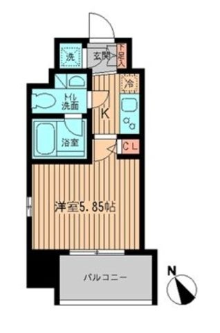 レジディア大森の間取り