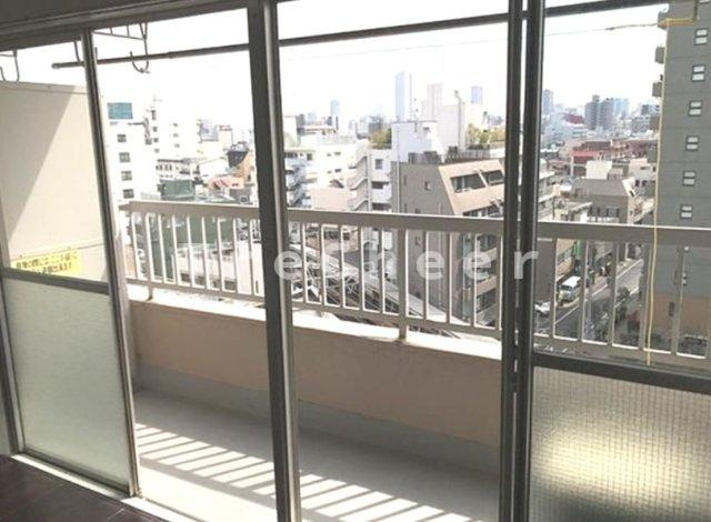 大山台マンションのバルコニー