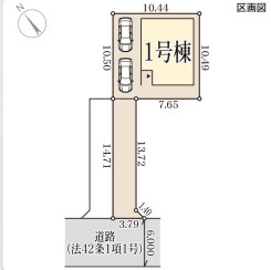 リーブルガーデン加古川市別府町新野辺北町7期の区画図