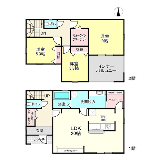 【間取り】 | 姫路市勝原区山戸4期/全3棟