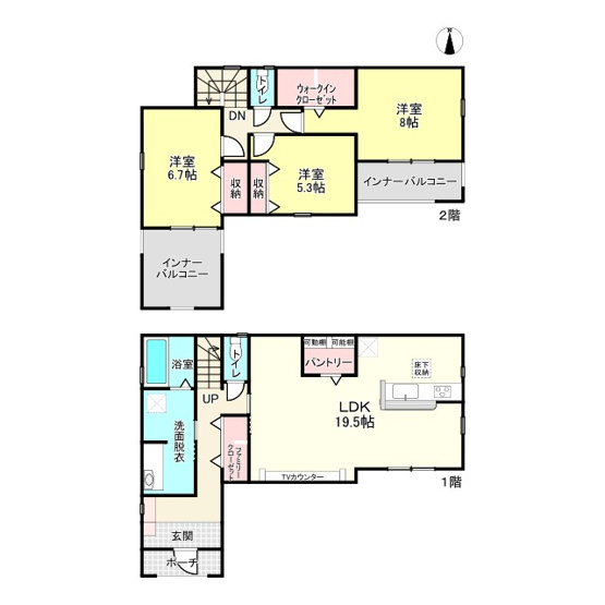 【間取り】 | 姫路市勝原区山戸4期/全3棟