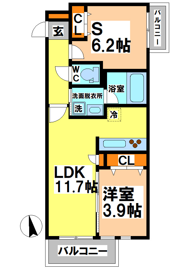 武蔵野市吉祥寺南町３丁目の賃貸マンションの間取り