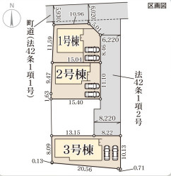 リーブルガーデン広陵町三吉赤部9期の区画図