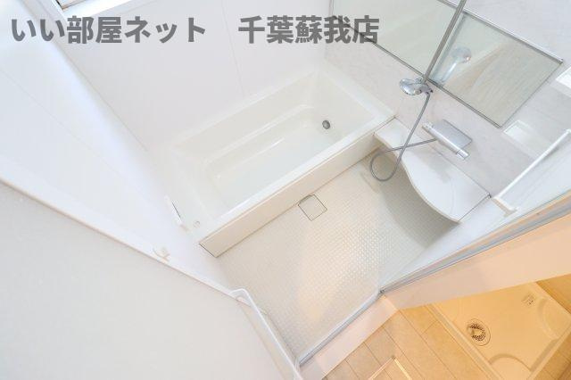 サンブライトAの浴室|ゆったり過ごせるお風呂です