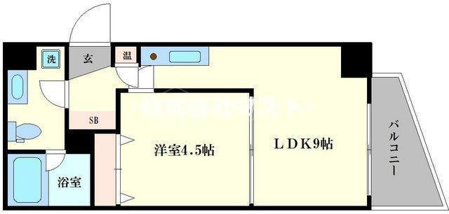 インボイス難波南レジデンスの間取り