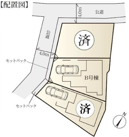 【横浜市西区境之谷97-40全3棟新築戸建て】★仲介手数料無料★（稲荷台小学校・岩井原中学校）の区画図