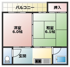 【間取り】 | 夕葉ハイツA | 【夕葉ハイツA】